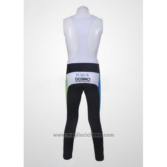 2011 Abbigliamento Ciclismo Liquigas Cannondale Bianco e Verde Manica Lunga e Salopette